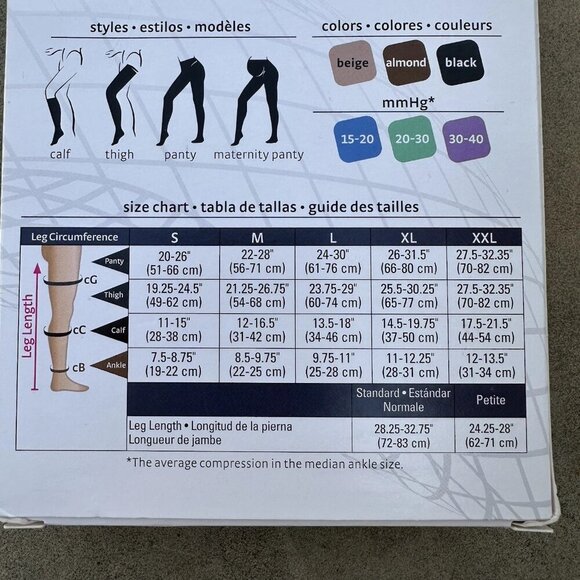Medi duomed Advantage Compression Stockings Thigh OT 15-20mmHG Size XXL Biege - Picture 5 of 5